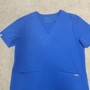 Figs Women's Blue Scrub Top